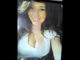 My Cum Tribute for Angie Varona mind-blowing female big tits
