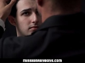 MormonBoyz - Nasty Priest Observes As A Religious Boy Jerks His Pipe In Confession