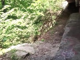jacking my small dong under the bridge / bruce trail .... tear up so horny