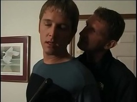 2 kissing masculine cops sucking stiffy and fucking cock-squeezing caboose before cumming